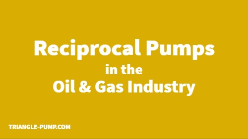 Reciprocal Pumps in the Oil Gas Industry